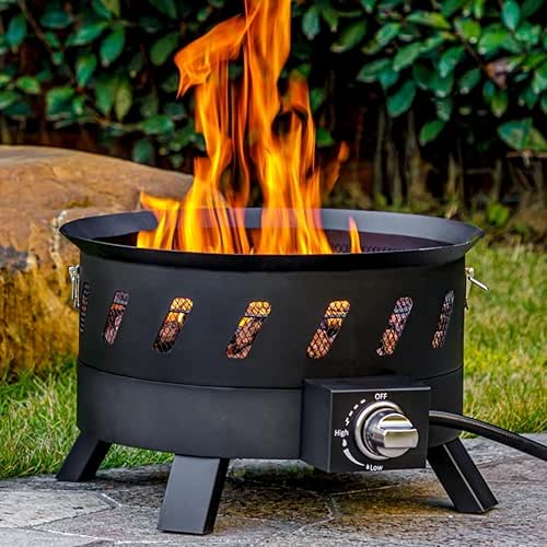 17.3 inch Portable Propane Fire Pits, Gas Fire Pit Bowl