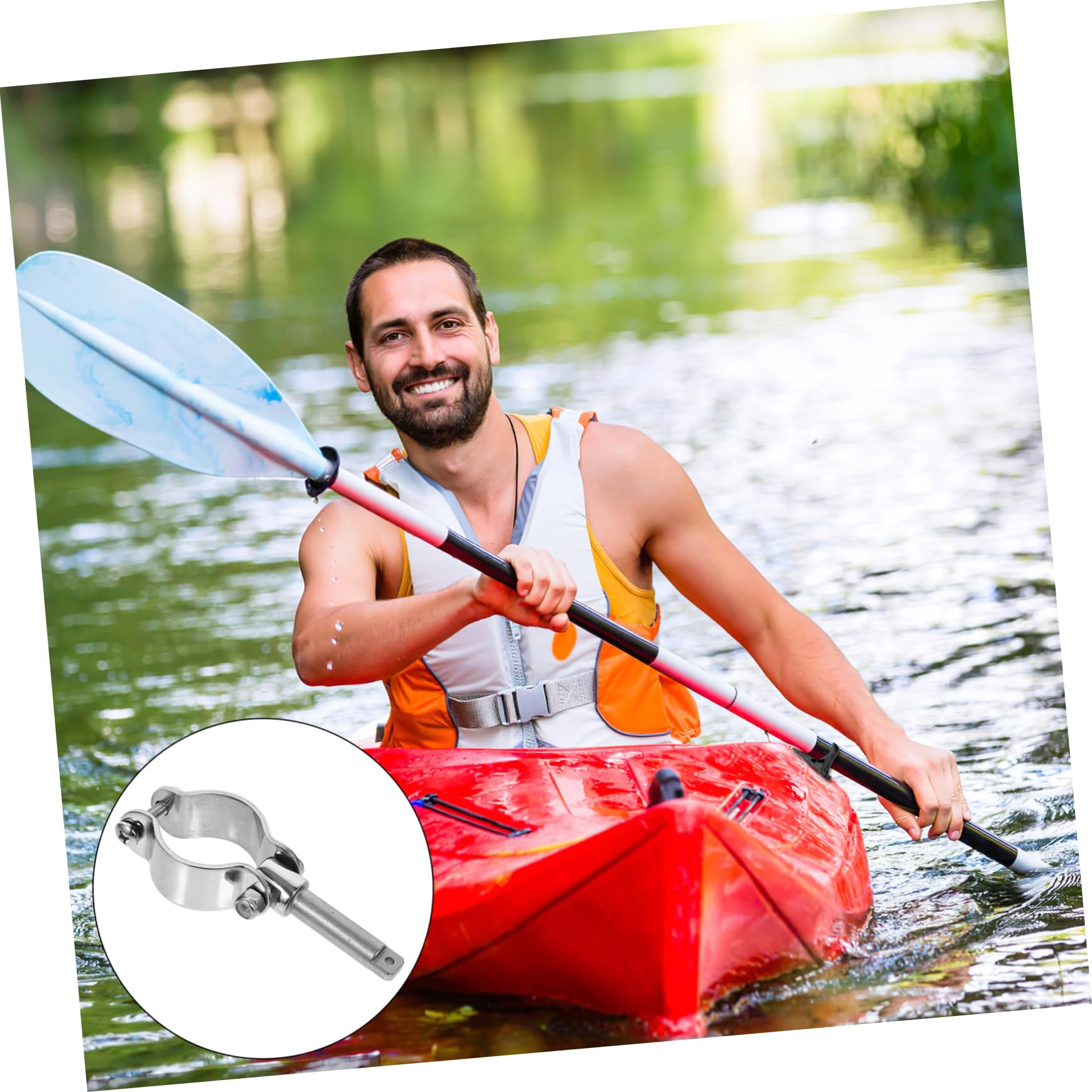 Gogogmee Kayak Paddle Holder Clip for Kayak Accessories Propeller Support Canoe Paddle Holder