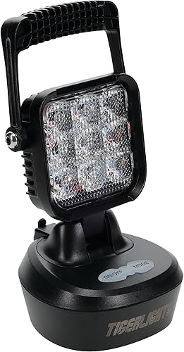 Miniatura 1 de Tiger Lights TL2460 - Luz de trabajo magnética LED recargable de 1000 lúmenes, 3 3/8 de longitud, luz intermitente/inundación todoterreno