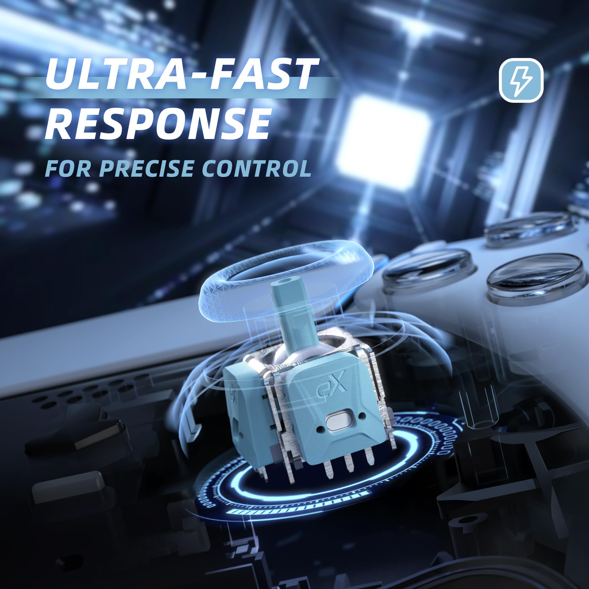 Exhall PS5 Controller Joystick EXtremeRate EXhall Hall Effect Thumbstick Kit ...
