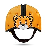 SafeheadBABY Soft Baby Head Protector Helmet for Crawling and Walking 7-24 Months - Ultra-Lightweight & Breathable Infant Safety Helmet That Grows with Your Baby (Head Circ. 40-52 cm) - Tiger Orange