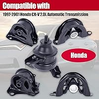Vista 2 de Soporte de motor compatible con Fit Honda CR-V 1997 1998 1999 2000 2001 L4 2.0L, transmisión automática 5 piezas