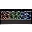 CORSAIR K55 RGB Gaming Keyboard - Quiet & Satisfying LED Backlit Keys - Media Controls - Wrist Rest Included - Onboard Macro