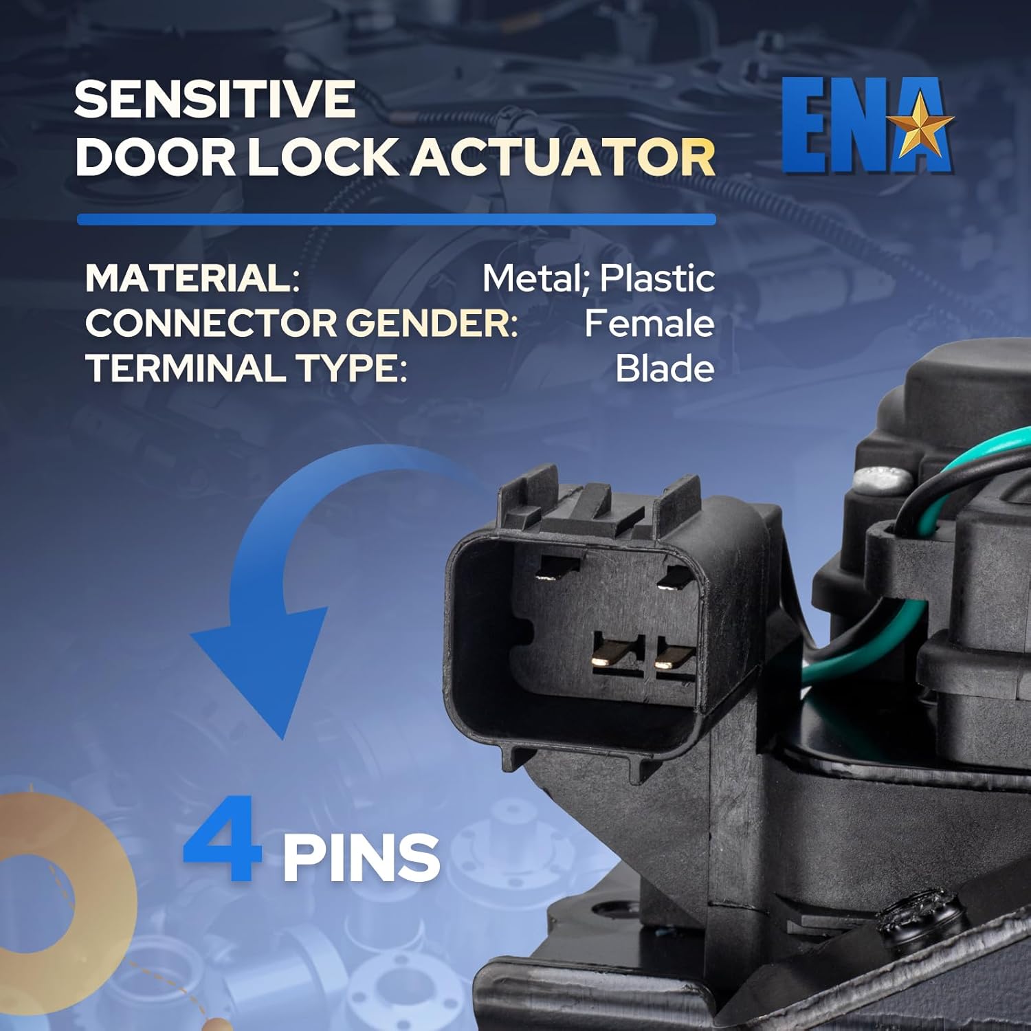 ENA Manual Rear Trunk Latch Lock Actuator Compatible with Chevy Suburban Tahoe GMC Acadia Terrain Yukon Cadillac Escalade 2006-2017 Replacement for 931299 13502697 – for Models w/o Power Liftgate