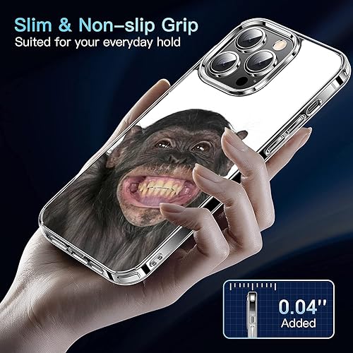 Miniatura 4 de Funda compatible con iPhone 13 Pro Max, funda divertida y linda para teléfono a prueba de golpes, funda transparente