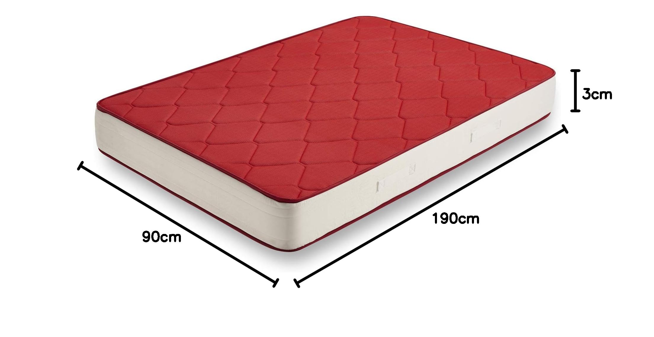 HOGAR24 ES Somier Inferior de Cama Nido, Arrastre con Ruedas + Colchón Viscoferta, 90x190 cm