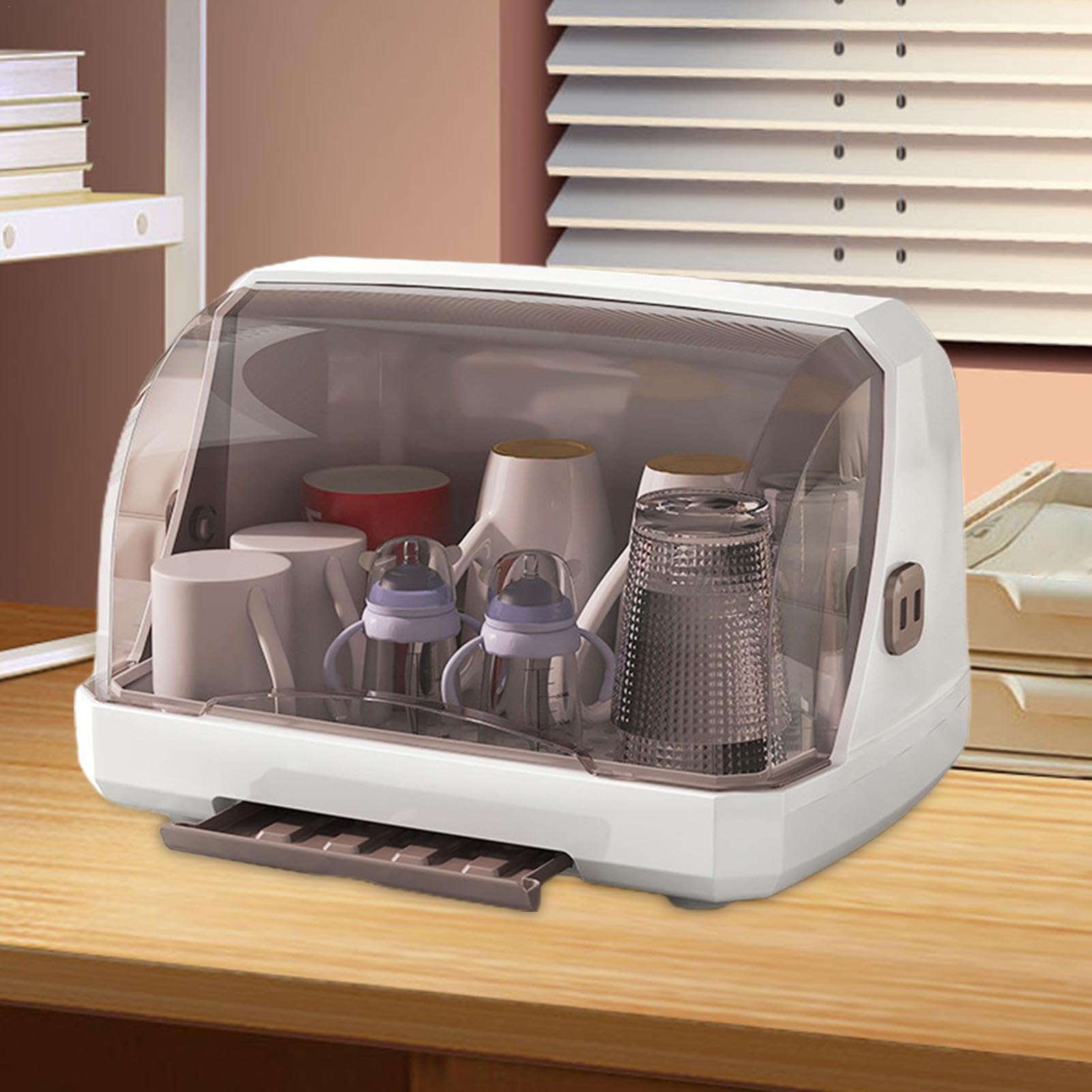 Boîte De Rangement Pour Biberons – Boîtes De Rangement Pour Sèche-linge Pour Assiettes, Tasses | Support De Stockage De Biberons D'allaitement, Support De Séchage De Biberons Avec Couvercle, Boîte De