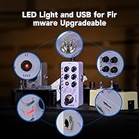 Vista 6 de MOOER R7 Reverb 7 tipos de reverberación diferentes, ricos y clásicos de la iglesia a la reverberación de cueva en una carcasa de metal compacta