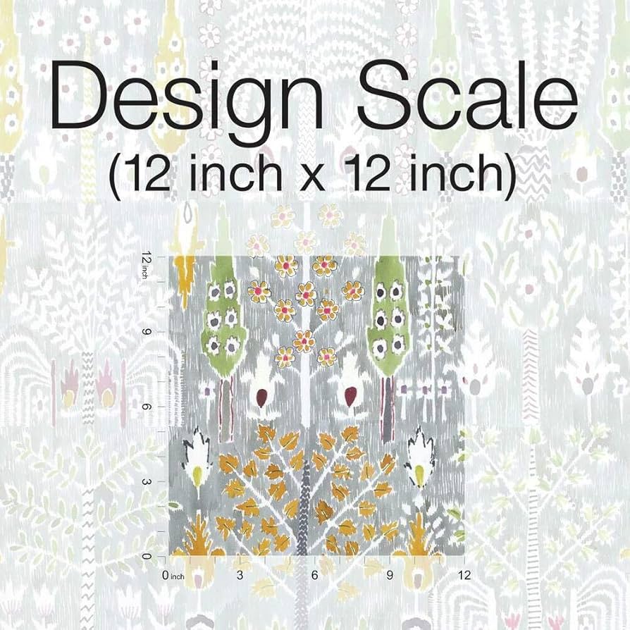 RoomMates Persian Ikat Blue Peel And Stick Wallpaper , 47 OFF