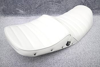 Amazon | XJR400 前期 タックロール シート 白 レザー 鋲打ち