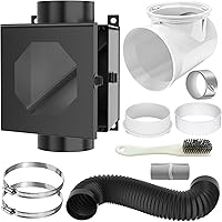 Vista 12 de Kit de conector de ventilación de secadora, codo de ventilación de secadora de ropa de 90 grados, conector rápido fácil de limpiar, se adapta a
