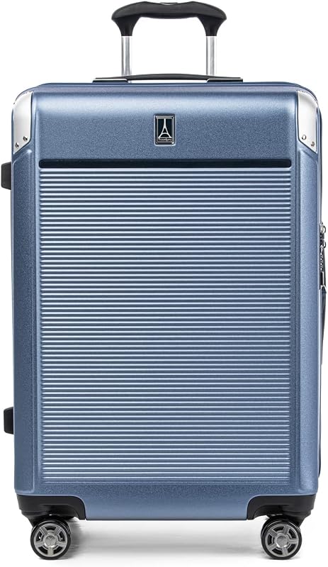 Travelpro Platinum Elite Hardside Checked Luggage, Dark Sky, 25-Inch | Expandable Polycarbonate Shell With 8 Spinner Wheels, TSA Lock & Designed for Men & Women Men & Women