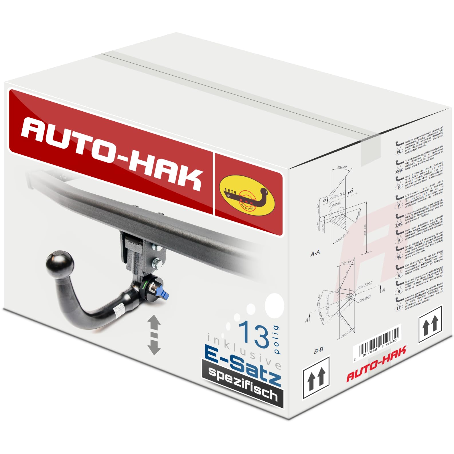 Hak holowniczy wypinany kompatybilny z Audi Q2 11.2016-01.2024 + wiązka elektryczna dedykowana 13-pin