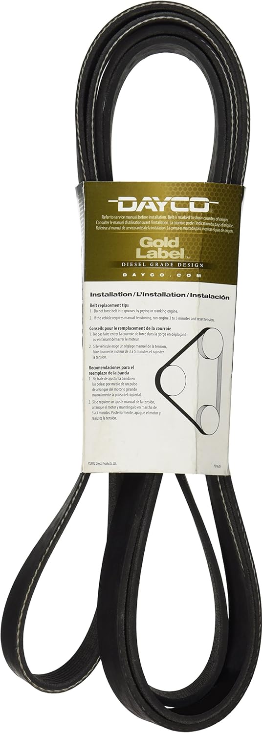 Dayco 5081254 Poly Rib Gold Label Serpentine Belt