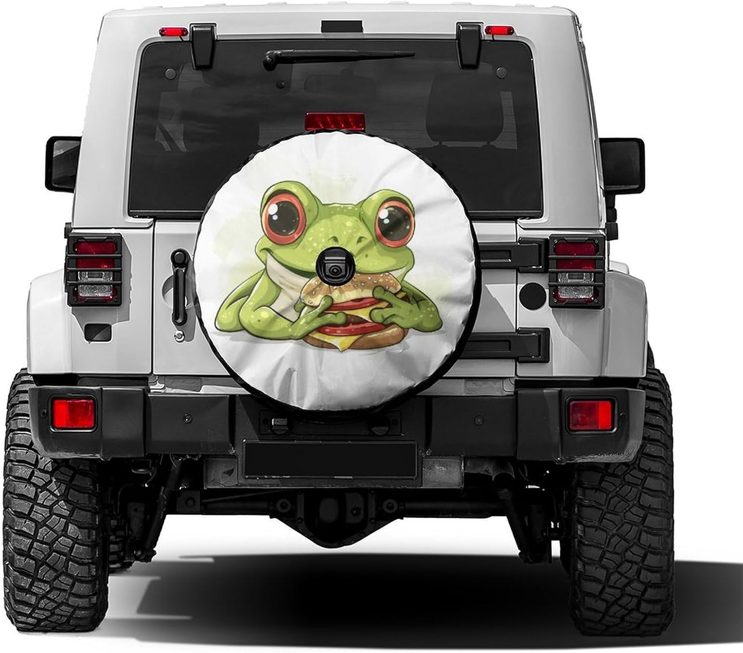 Cherry Blossom Branch Pink Flowers Spare Tire Cover with Backup Camera Hole Wheel Tire Cover Fit Trailer, RV, SUV and Many Vehicle 16inch