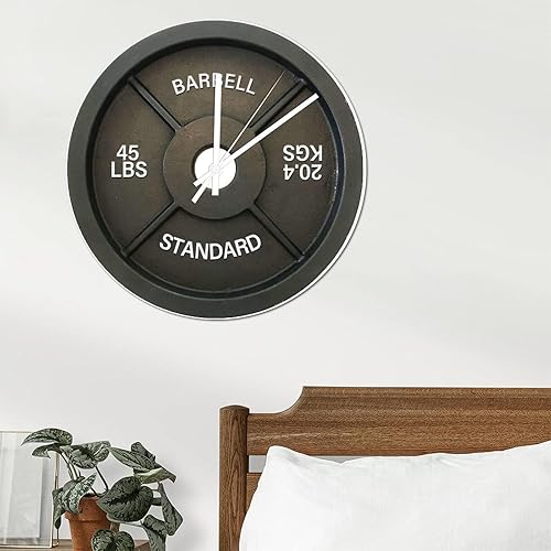 Miniatura 4 de ArogGeld Liftmas - Reloj de pared grande de PVC estándar, reloj de pared grande de 8.8 pulgadas, funciona con pilas, silencioso, sin tictac, reloj