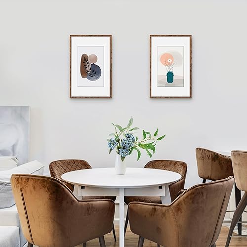 Miniatura 197 de Picrit - Juego de 12 portarretratos de 5 x 7 pulgadas para colgar en la pared o exhibir sobre una mesa, para fotos de 4 x 6 con paspartú o 5 x 7