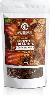 Elly Momberg - Bio-Keto Granola Kakao mit Haselnüssen ohne Zuckerzusatz*, Glutenfrei, Low Carb*200g 1er Pack