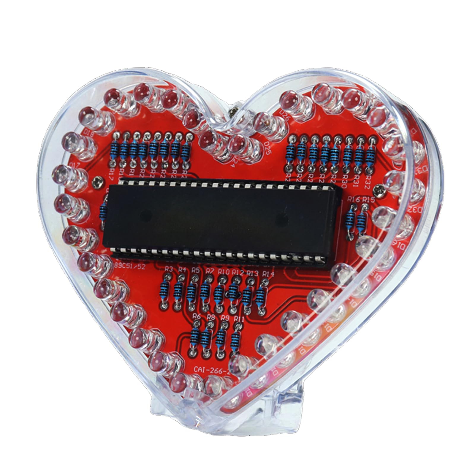 Alloneslife Soldering Practice Set With Heart Shaped Rgbs Led Lights Educational Electronic Kits For Students And Hobbyists