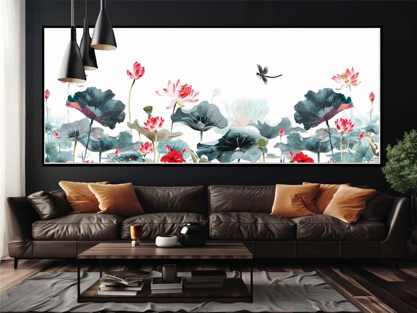 Pintar por Numeros Adultos Pintura de tinta 120 X 40 cm, Acrílico Cuadros para Pintura por Numeros Kit Manualidades Adultos, DIY Paint by Numbers para Decoración del Hogar Pared (Sin Marco)-YH819