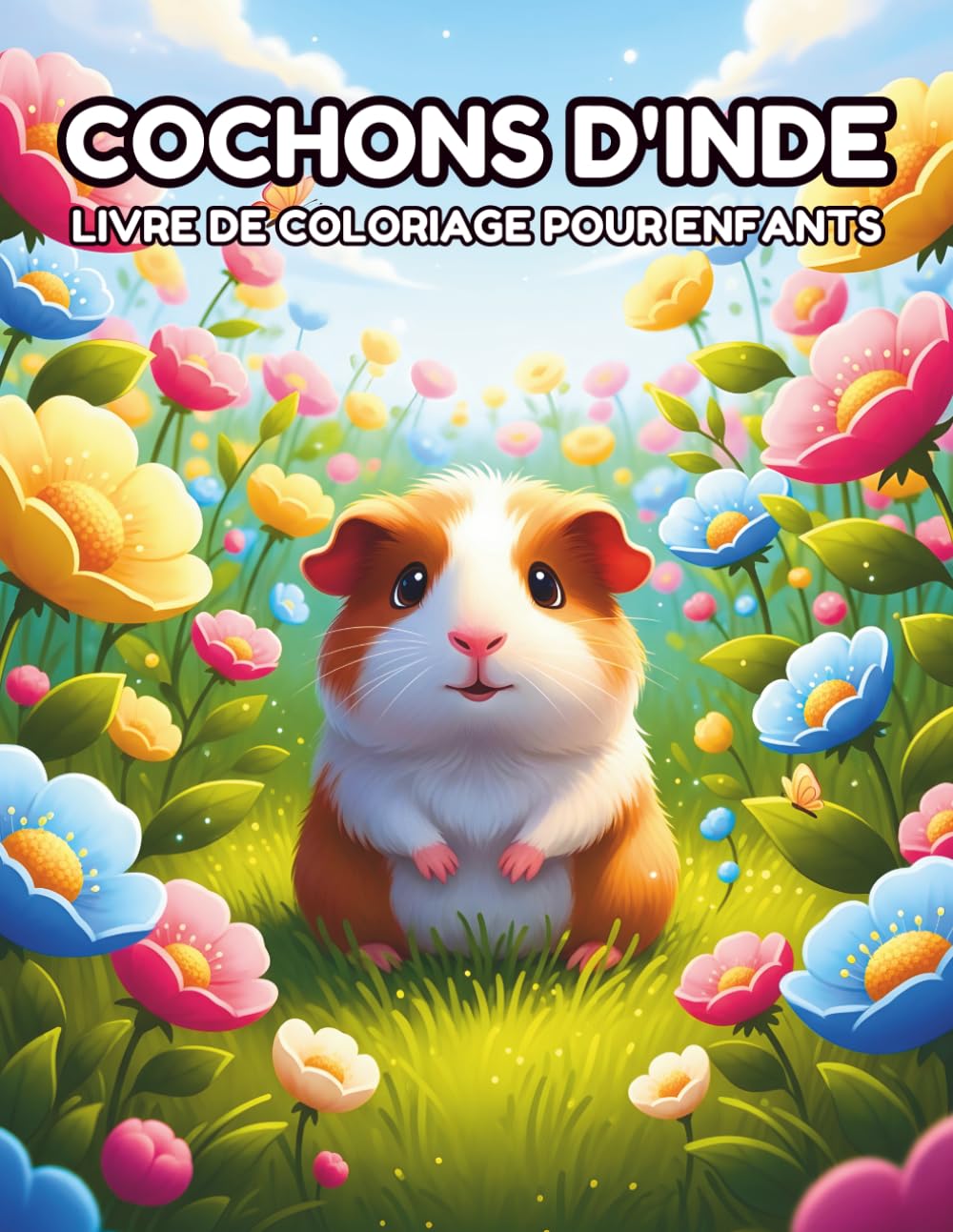 Livre De Coloriage Cochons D'Inde Pour Enfants: +40 Dessins Amusants Et Simples De Cochon D'inde Mignon.