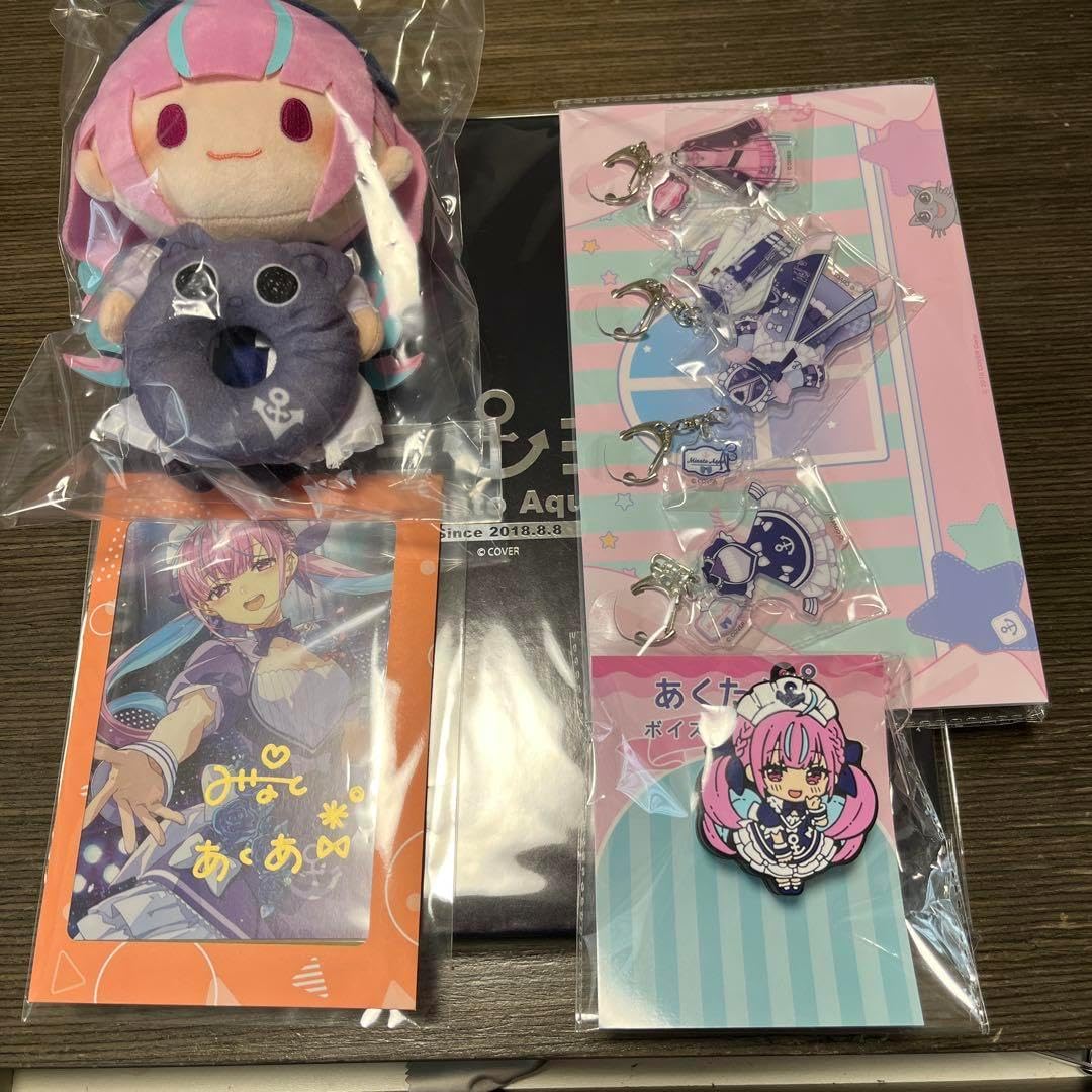 湊あくあ 活動6周年記念 直筆サイン グッズフルセット 湊あくあ 6周年