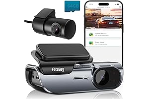 4K Dash Cam Front and Rear Built-in 5GHz WiFi, USB C Port