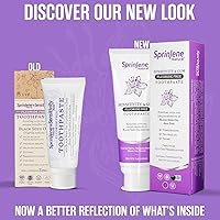 Vista 8 de SprinJene Pasta dental natural sin flúor para dientes y encías sensibles - Pasta dental patentada con aceite de semillas negras y zinc - Prevención