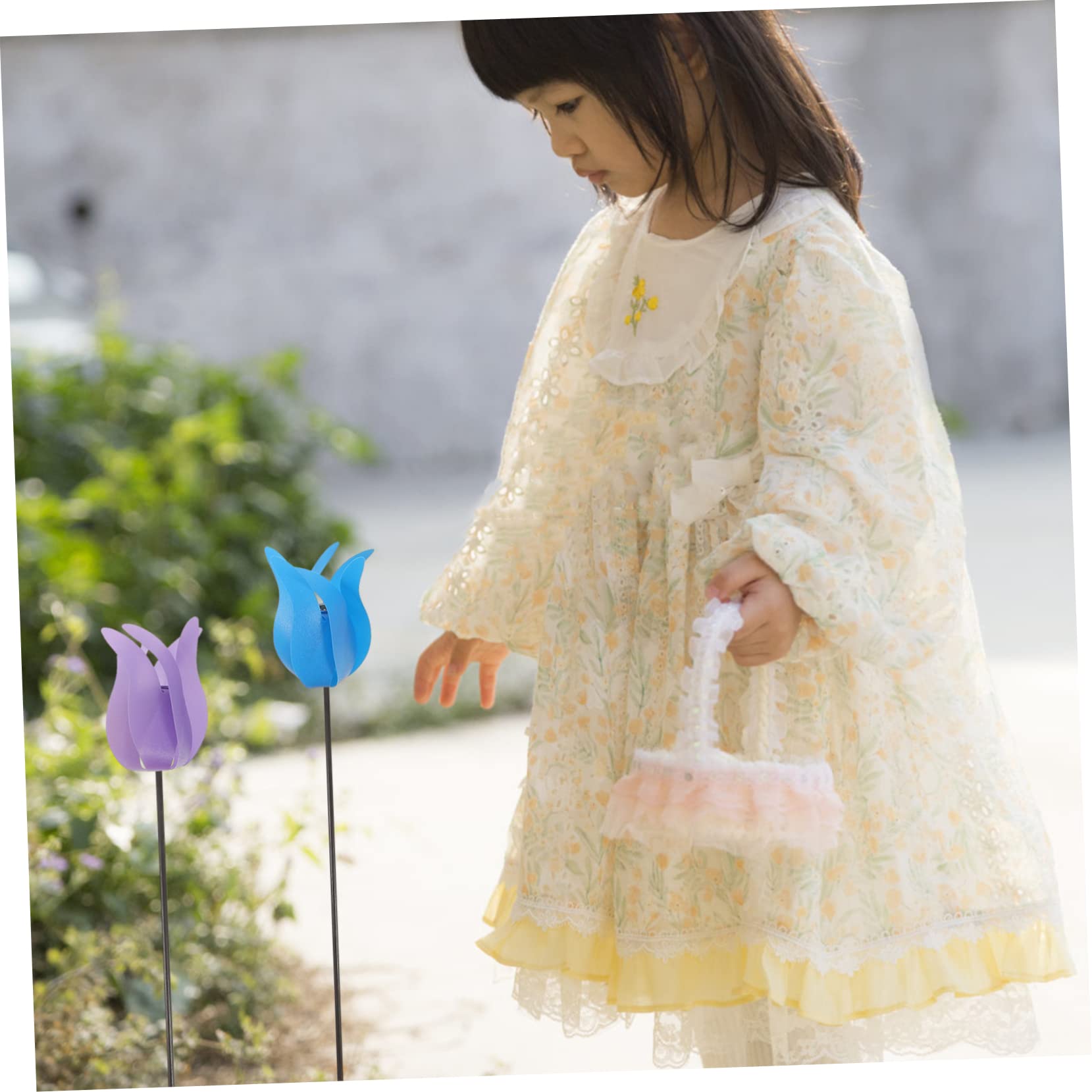 Garneck Boys and Girls Toy Windmill Set Pcs Windmills Garden Decor Supplies Random