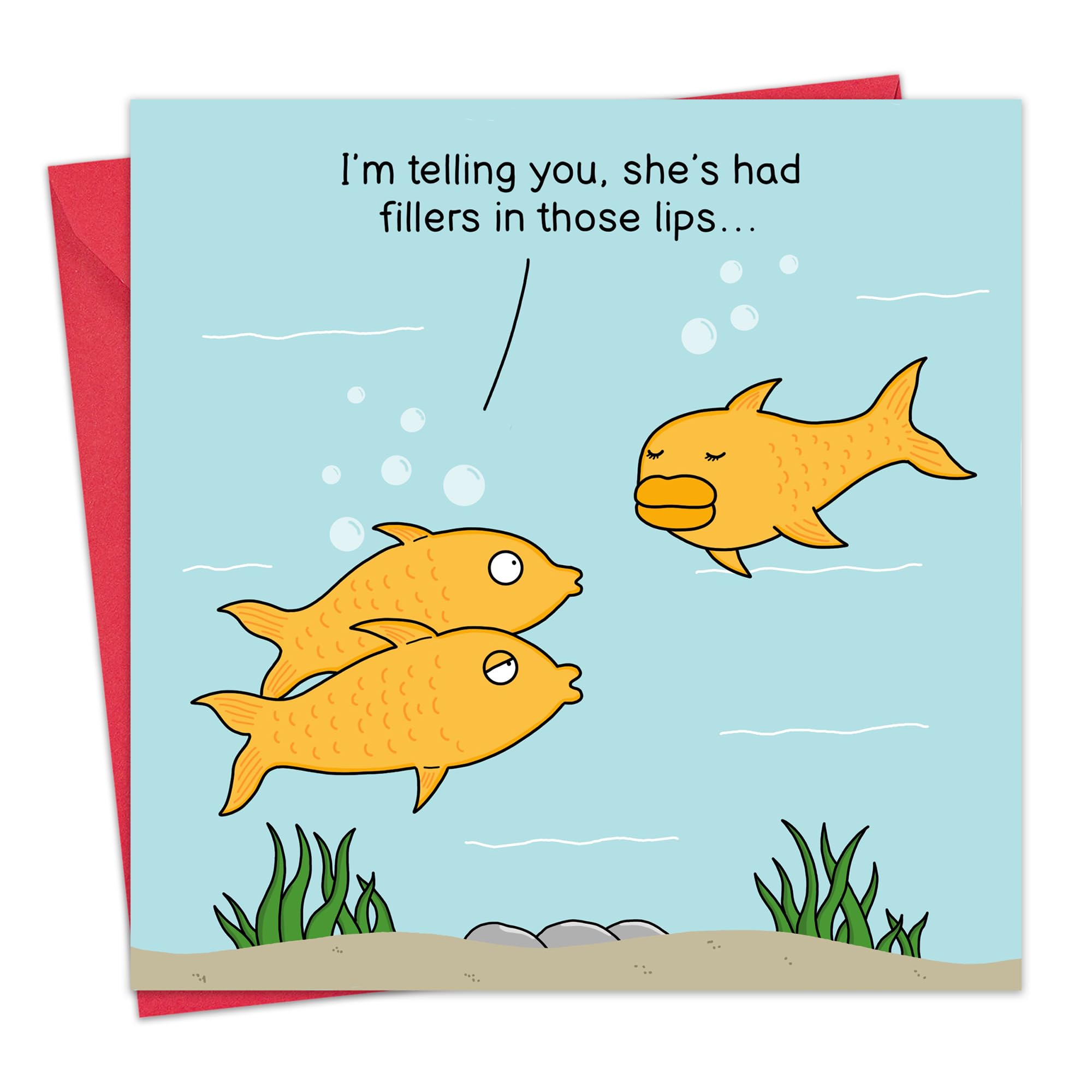 Twizler - Funny Card Lip Fillers - Funny Birthday Card for Women - Blank Card Inside for Her - Wife Happy Birthday Card Mom Sister Daughter - Mother's