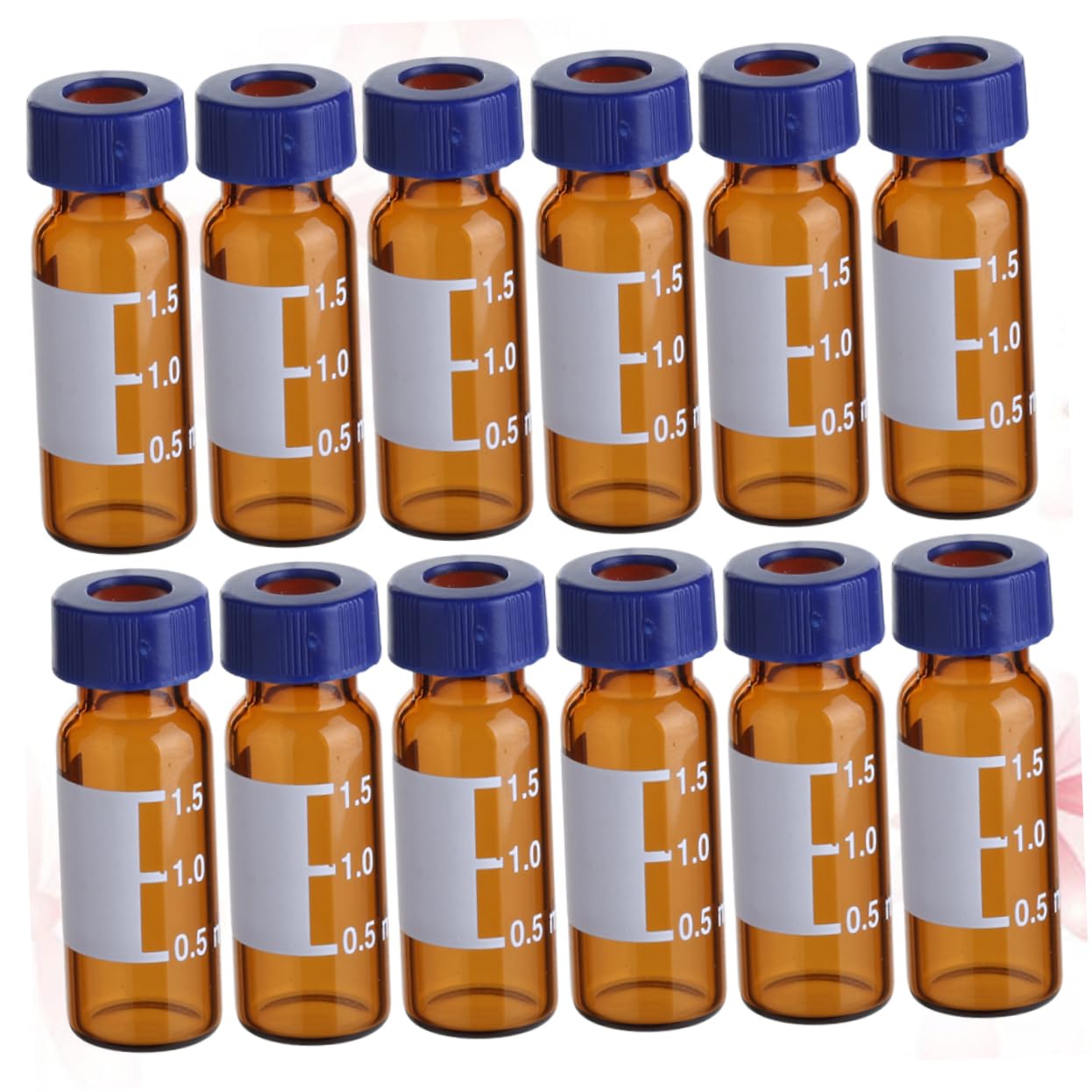 Cabilock 2 Sätze Phiole Kleine Flaschen Mit Deckel Chromatographie Bernstein Probenahme Probenflasche Probenglasflaschen Probenfläschchen Vorratsflaschen 100 Stücke * 2