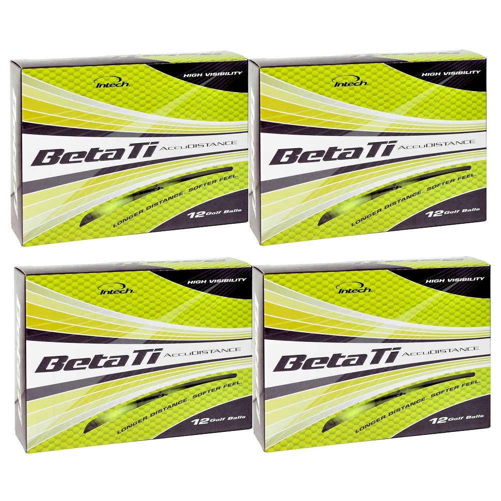 Buy INTECH Men's HiVisibility Beta Ti Accu Distance Golf Balls (48