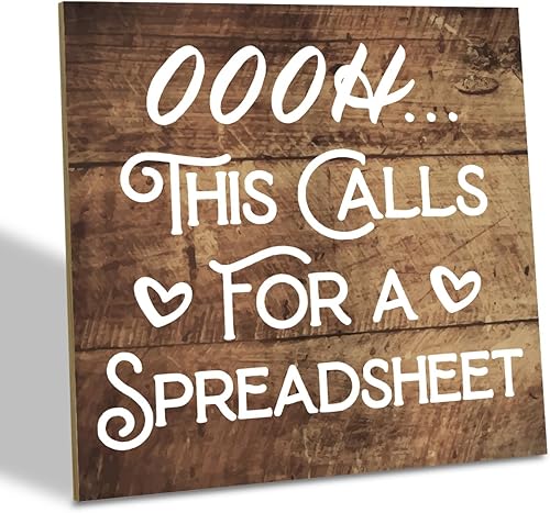 Decoración de oficina, placa de madera de 6.2 x 6.2 pulgadas, letrero de oficina estilo granja, letrero decorativo de madera para oficina, humor de