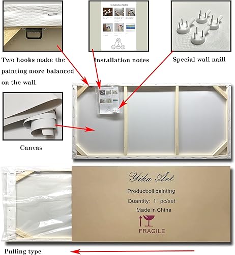 Miniatura 5 de Yika Art, Pinturas en lienzo abstractas gris plateado, arte de pared, textura gruesa, superficie rugosa, pintura al óleo moderna, imitación de