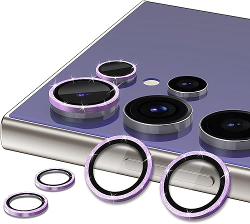 Vista 237 de para Samsung Galaxy Z Flip 7 Protector de Lente de Cámara, Cubierta de Lente de Vidrio Templado con Anillo de Metal Individual, [Fuerte Adhesión] 1