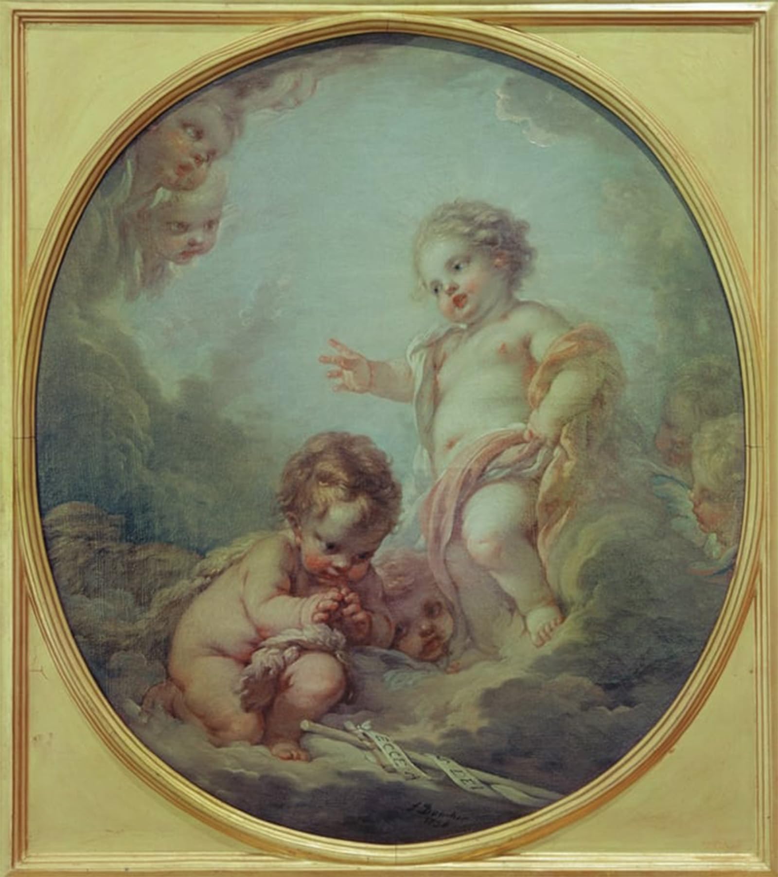 Artxlxxbn No Frame Famous Print Painting Colorful Art Print The Ba By François Boucher Canvas Art Decorations For Home Decor 60X90cm