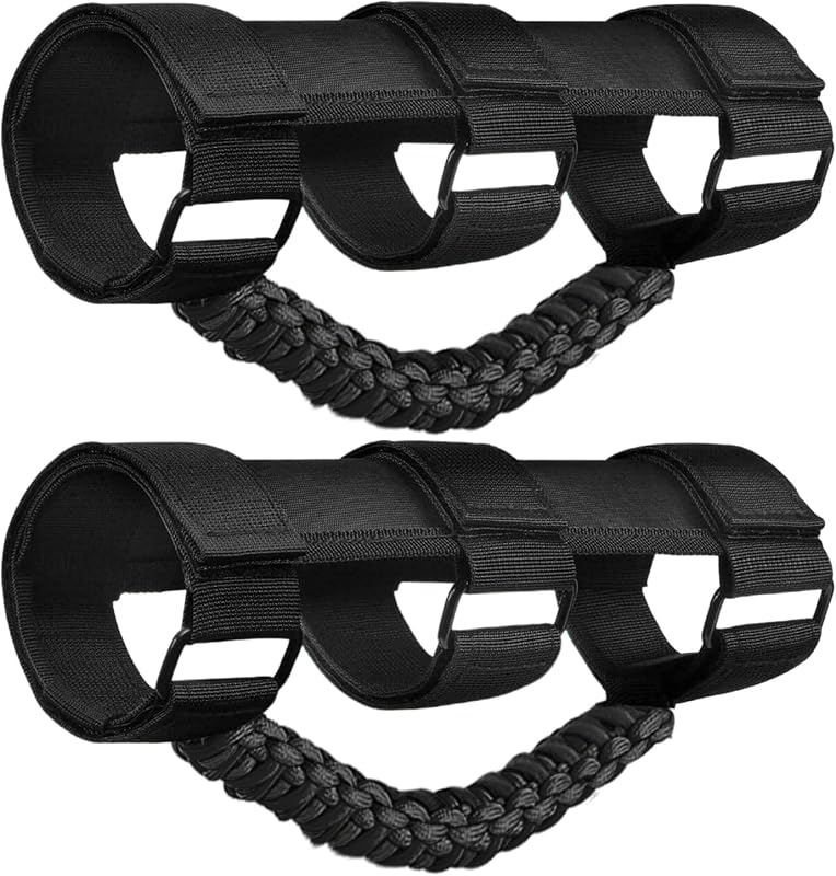 Alças de apoio para Jeep Wrangler e Gladiator Endollars pretas – 2 unidades