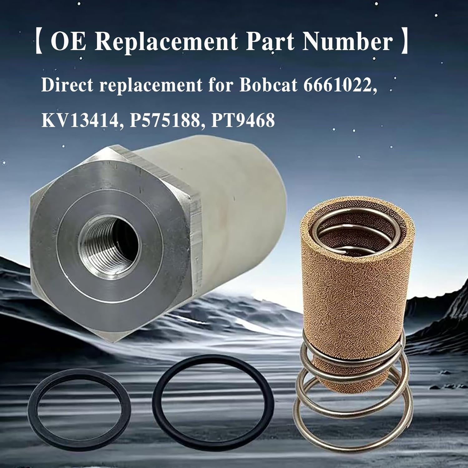 In-Line Hydraulic Filter 6661022 for Bobcat 853 863 864 425 428 645 S150 S160 S175 S300 T300, # P575188 KV13414 PT9468