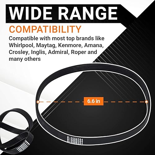 Vista 4 de W10721967 Kit de embrague de polea W10006384 correa de transmisión W10528947 cubo de cesta de BlueStars – Compatible con lavadoras Whirlpool Kenmore