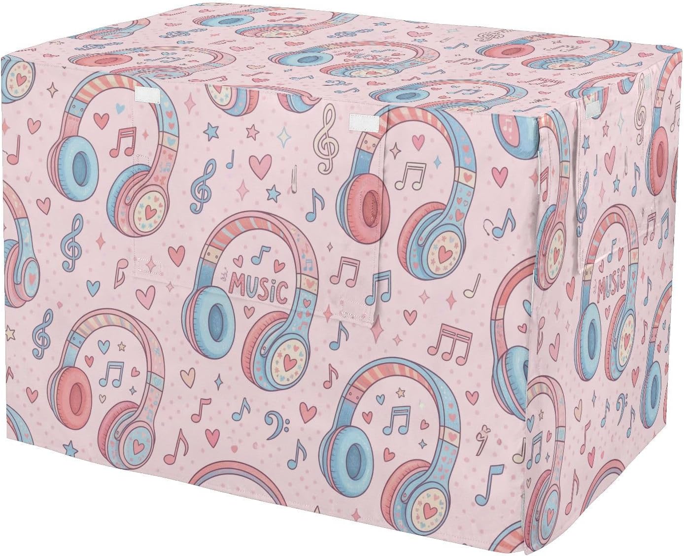 Duty 600D Silver Coated Dog Crate Cover, Water-Resistant Musical Elements Pet Kennel Canopy with Mesh Windows for Optimal Ventilation, Universal Fit for Standard Wire Cage, Indoor & Travel