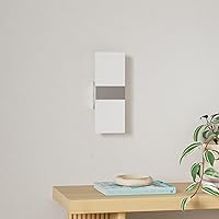 Vista 29 de TRLIFE Dimmable Wall Sconces, Modern Wall Sconces Set of 2 Hardwired Wall Mounted Lights 12W 6000K Cool White LED Wall Sconce Lighting for Bedroom