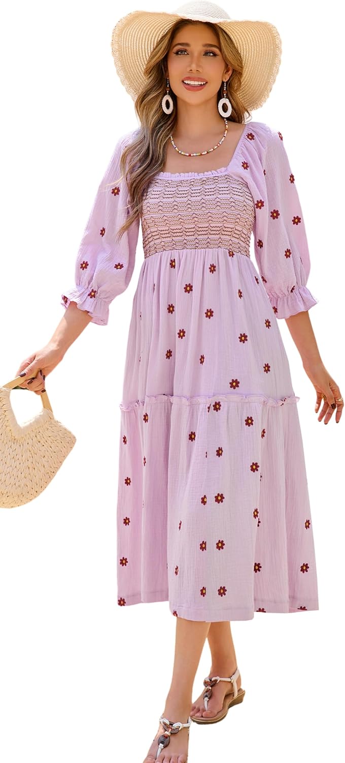 RVivimos cotton midi dress