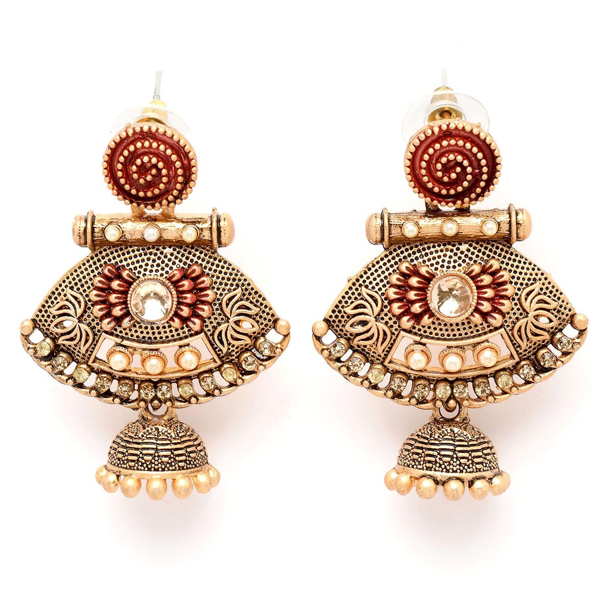 See full amazon price history chart for Karatcart Gold Plated Maroon Meena Pearl Kundan Drop Jhumki Earrings for Women Karatcart Gold Plated Maroon Meena Pearl Kundan Drop Jhumki Earrings for Women (B0CFXK18QK) Amazon Price History, Amazon Price Tracker