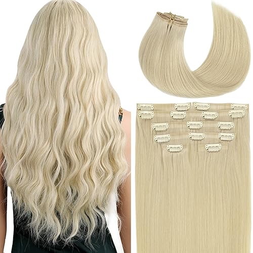 Lacer Extensiones de cabello humano real con clip, ultra sin costuras, grado 9A, cabello Remy, súper invisible, doble cara, trama cutánea de disponible en Yaxa Mexico