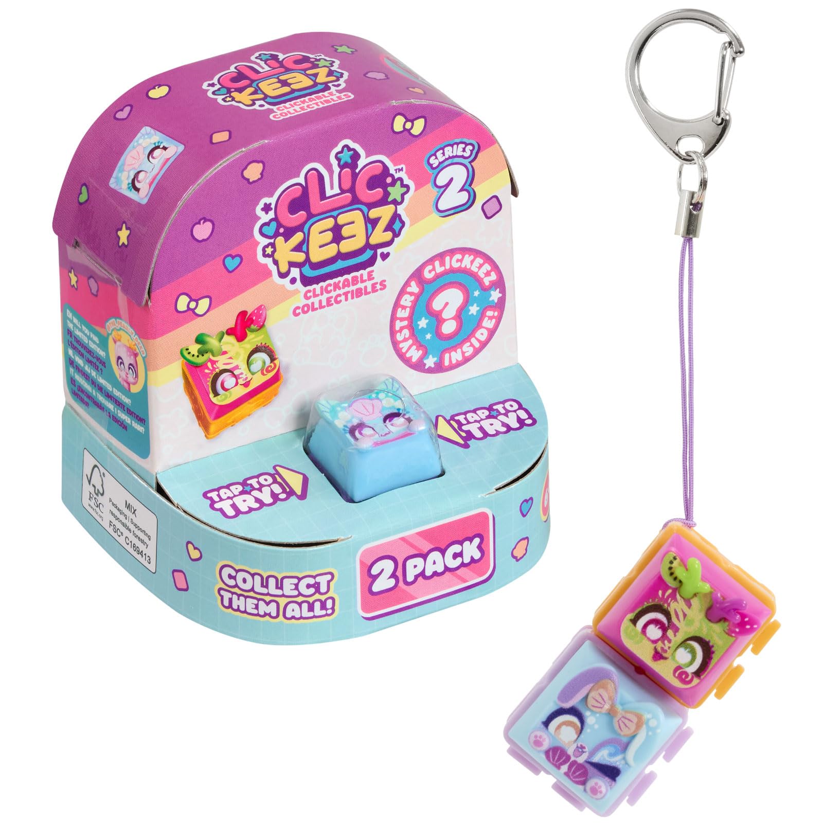 13shop キーリング　２個セット Amazon | クリッキーズ 2個セット Clickeez S2 - 2-Pack 全30種+(2個