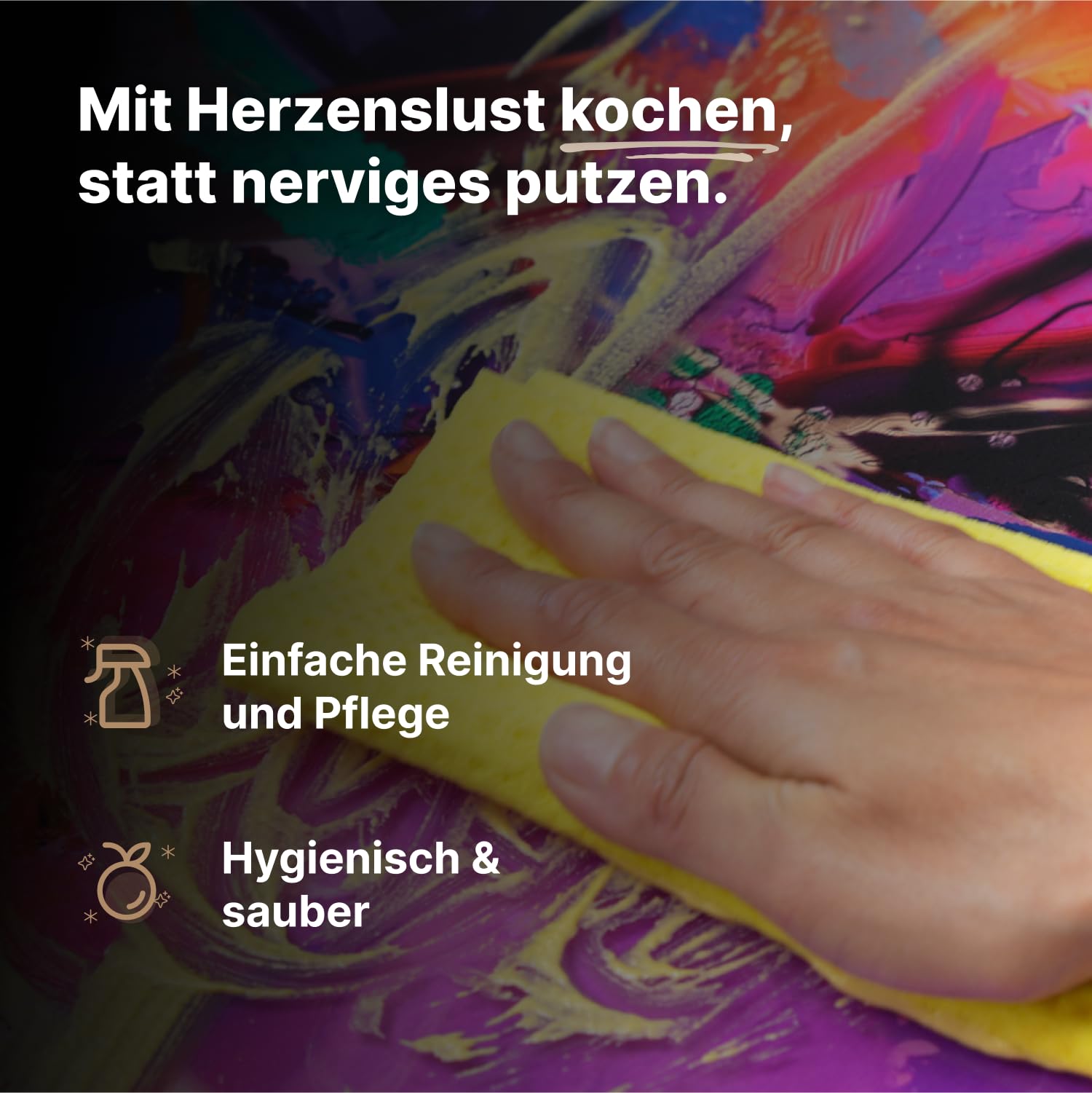 Spritzschutz Küchenrückwand Alu Glänzend 90 x 50 x 0,3 cm Dunkle Holztextur, Küchenwand Wandschutz, Herd Spritzschutz, Rückwand Küche, Pfannenspritzschutz - RUECKWAND24
