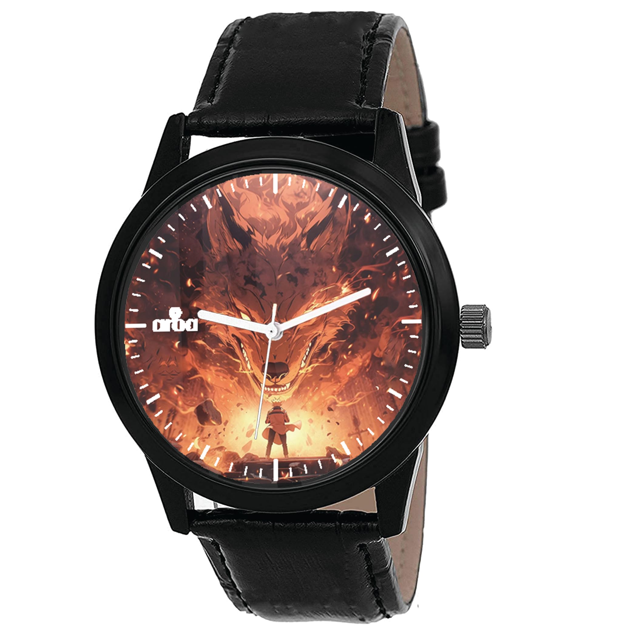 AROA Watch New Watch for Naruto Standing in Front of A Giant Kurama Model : 1231 Black Metal Type Analog Black Strap Watch Orange Dial for Men Stylish Watch for Boys- (B0CP439JZD) Amazon Price History, Amazon Price Tracker