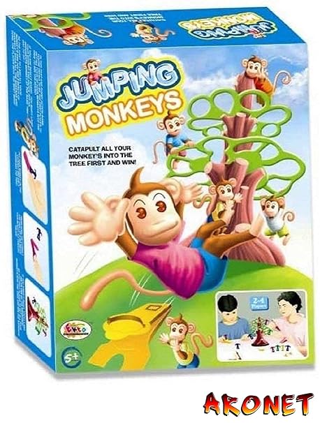 Ekta JumpingMonkeys Big Board Game Family Game, Multi Color