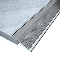 Vista 8 de NeatiEase Rampas de umbral para puertas, repuesto de tira de transición de metal de 48 pulgadas, moldeo reductor de piso de aluminio