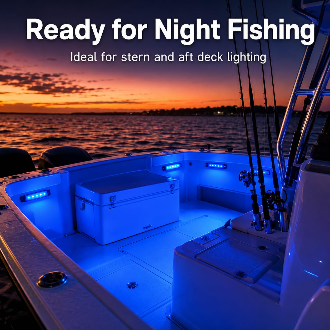 Shangyuan Marine Boat Lights, Utility Led Interior Lights For Boat Deck Courtesy Transom Cockpit Light, 12v Waterproof Marine Lighs For Yacht Fishing Pontoon Boat Sailboat Kayak Bass Boat Vessel, 6Pcs — Amazon image 9
